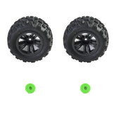 Hosim 2PCS 1:16 RC Car Tires&Wheel Rim Rubber for HB17 RC Monster Truck 16300G